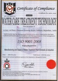 Water Care New Iso 9001-2008 Certificate